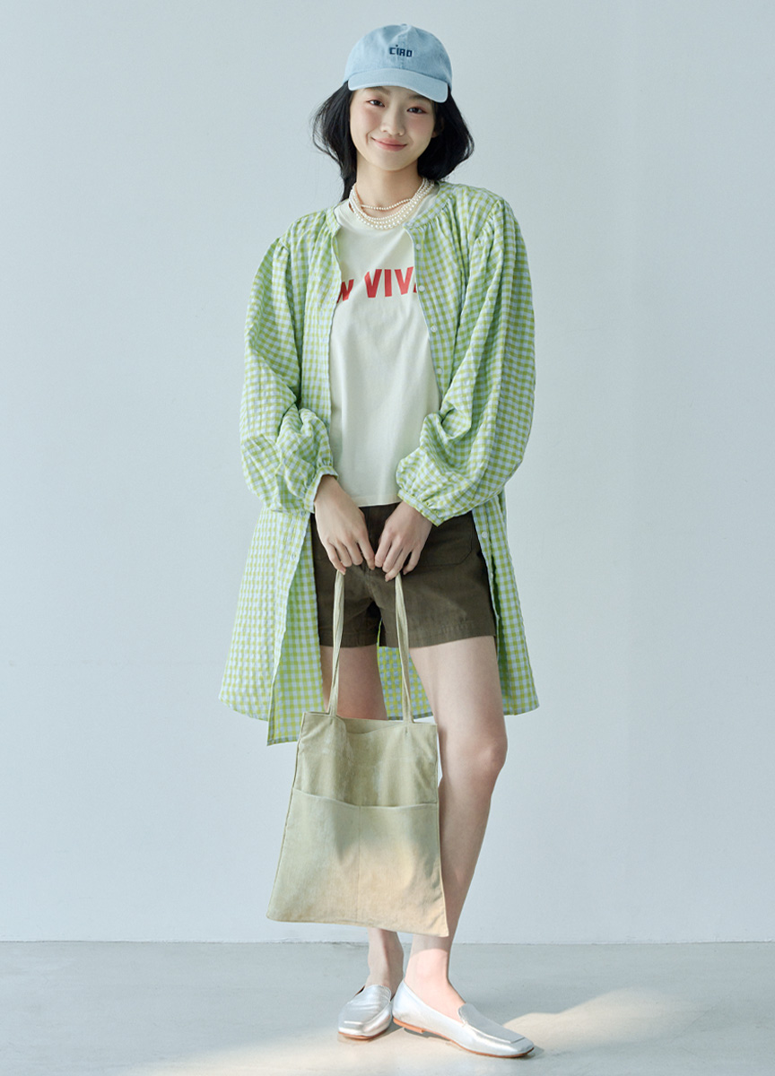 格紋襯衫洋裝